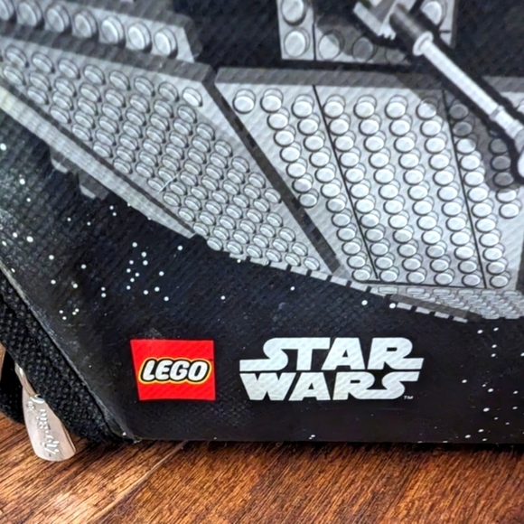 Star Wars LEGO Death Star, Tie Fighter And X-Wing Zip Bin Travel Case - Picture 3 of 5